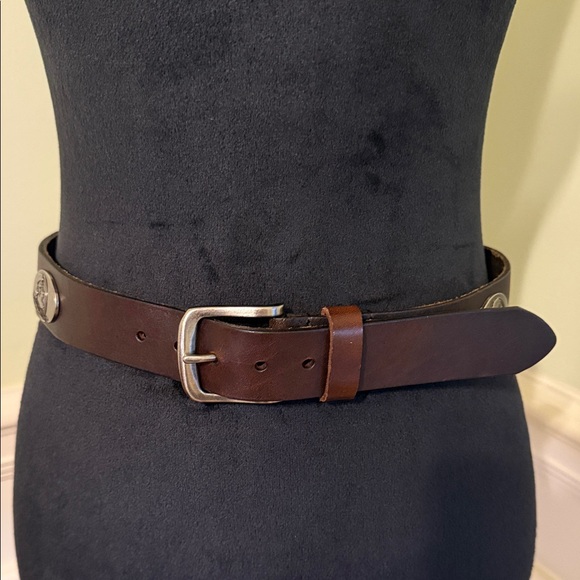 ZEP-PRO Florida State Seminoles Brown Leather Concho Belt  Size XL - Picture 1 of 13